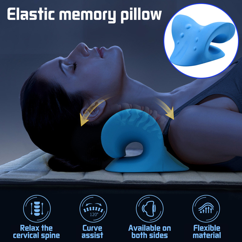 Cervical Traction Pillow (Neck Stretch|Posture Correction)