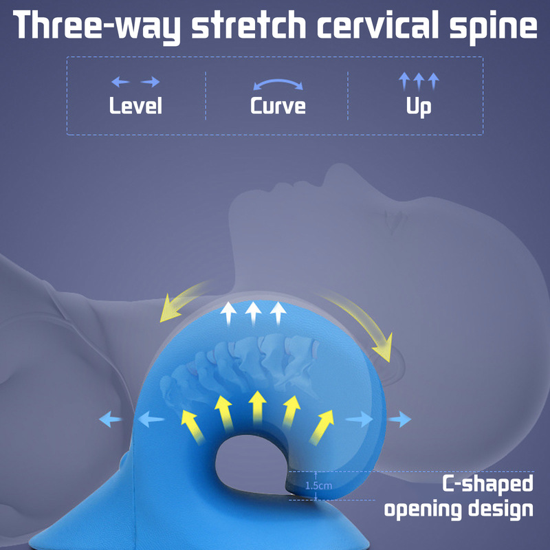 Cervical Traction Pillow (Neck Stretch|Posture Correction)