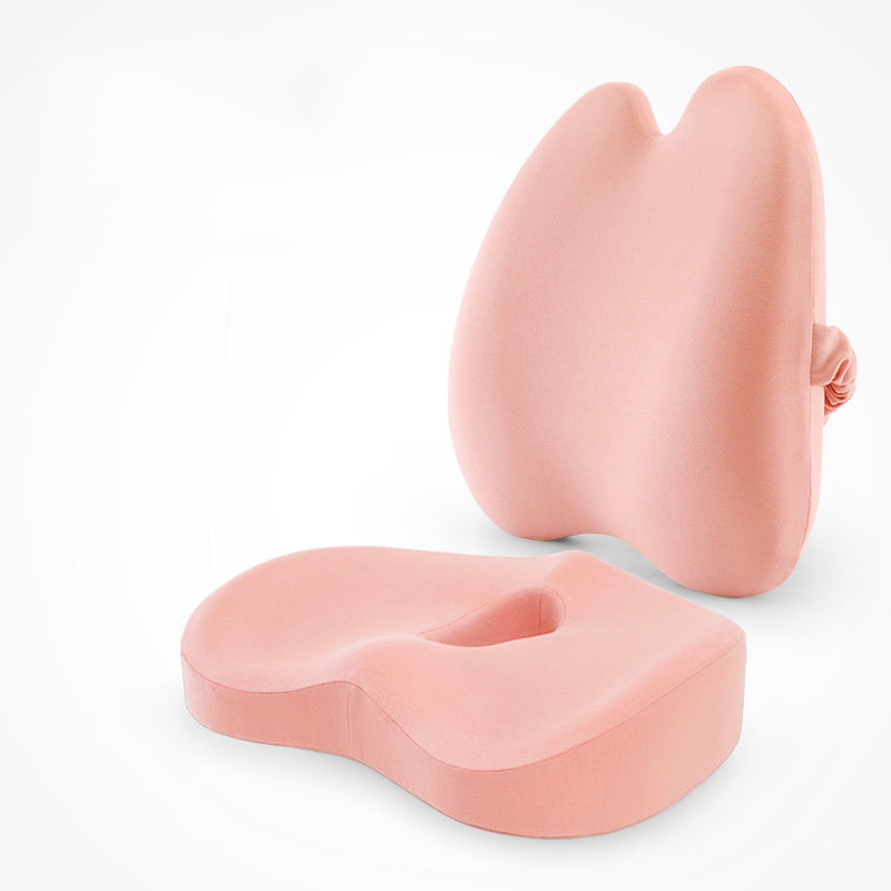 (US) Ergonomic Sitting Duo (Lumbar Pillow & Seat Cushion)