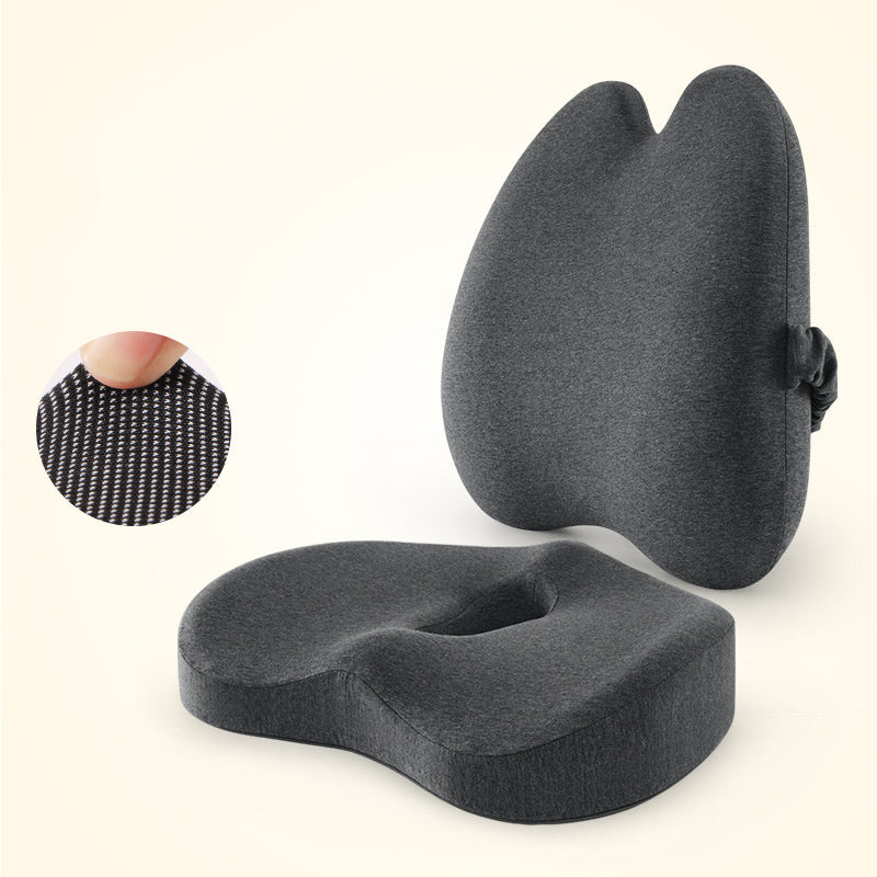 (US) Ergonomic Sitting Duo (Lumbar Pillow & Seat Cushion)