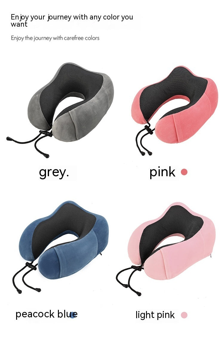 Comfort Travel Neck Pillow (Memory Foam | for Office & Flights)