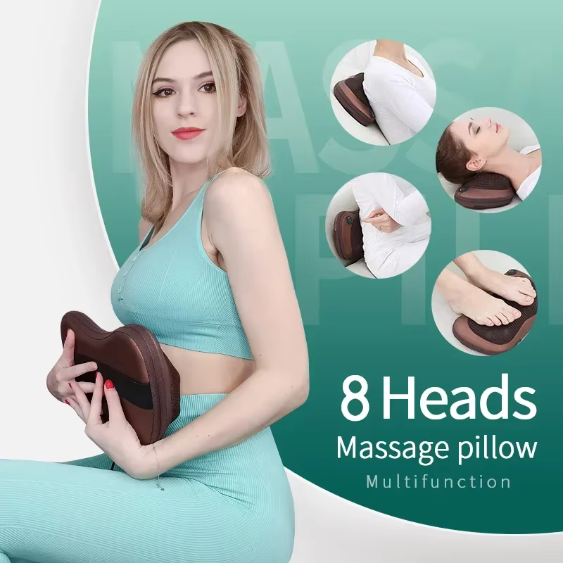 Portable Massage Pillow (Neck & Back, Home & Car use)