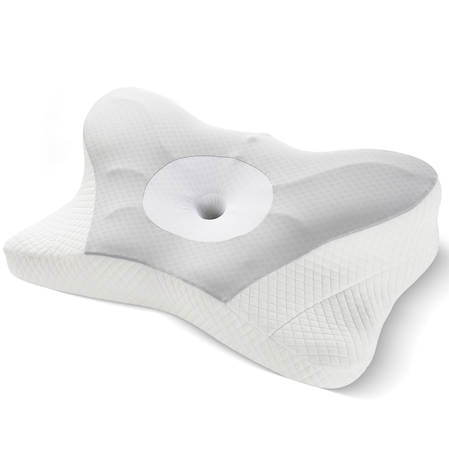 (US) Ergonomic Contour Pillow (Neck Support, Good Sleep, Memory Foam)
