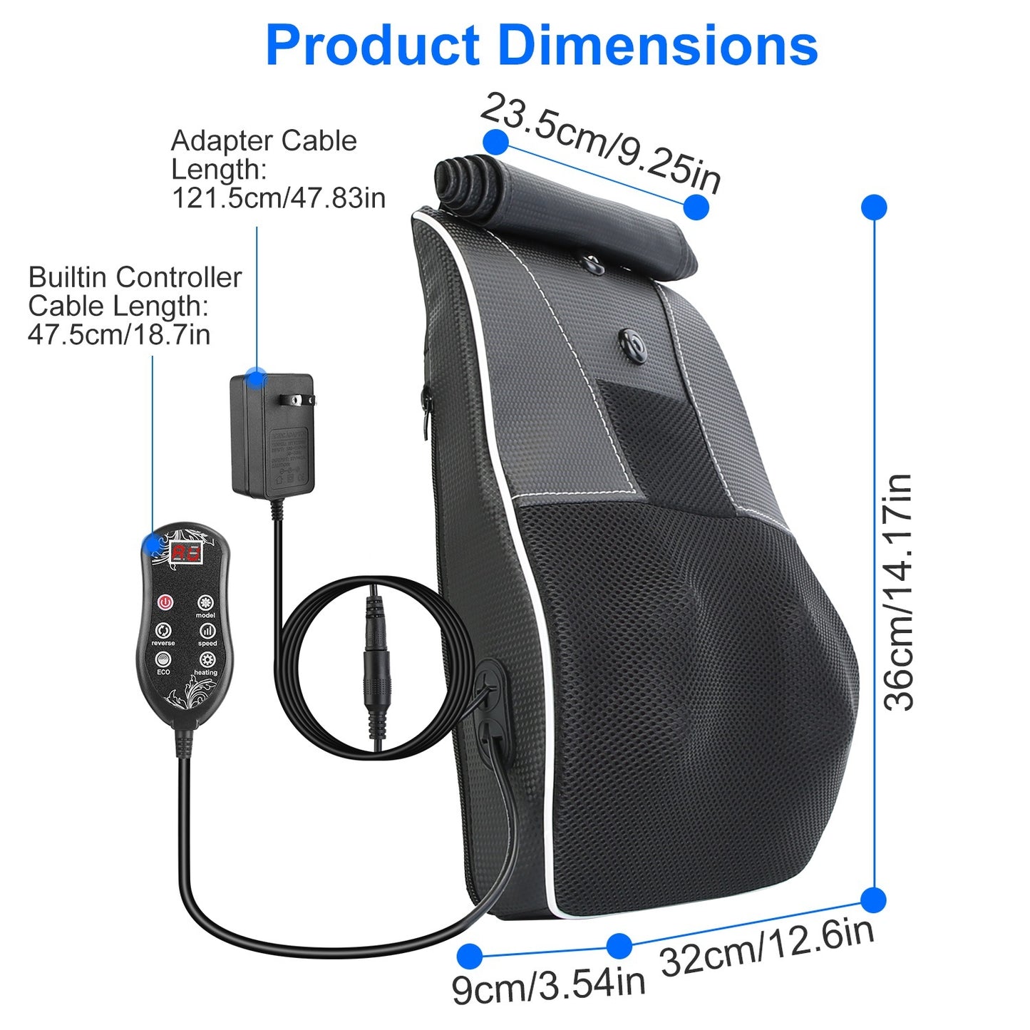 (US) Shiatsu Full Body Massage Cushion