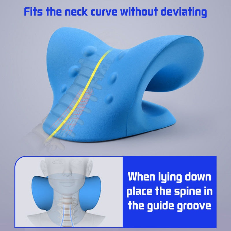 Cervical Traction Pillow (Neck Stretch|Posture Correction)