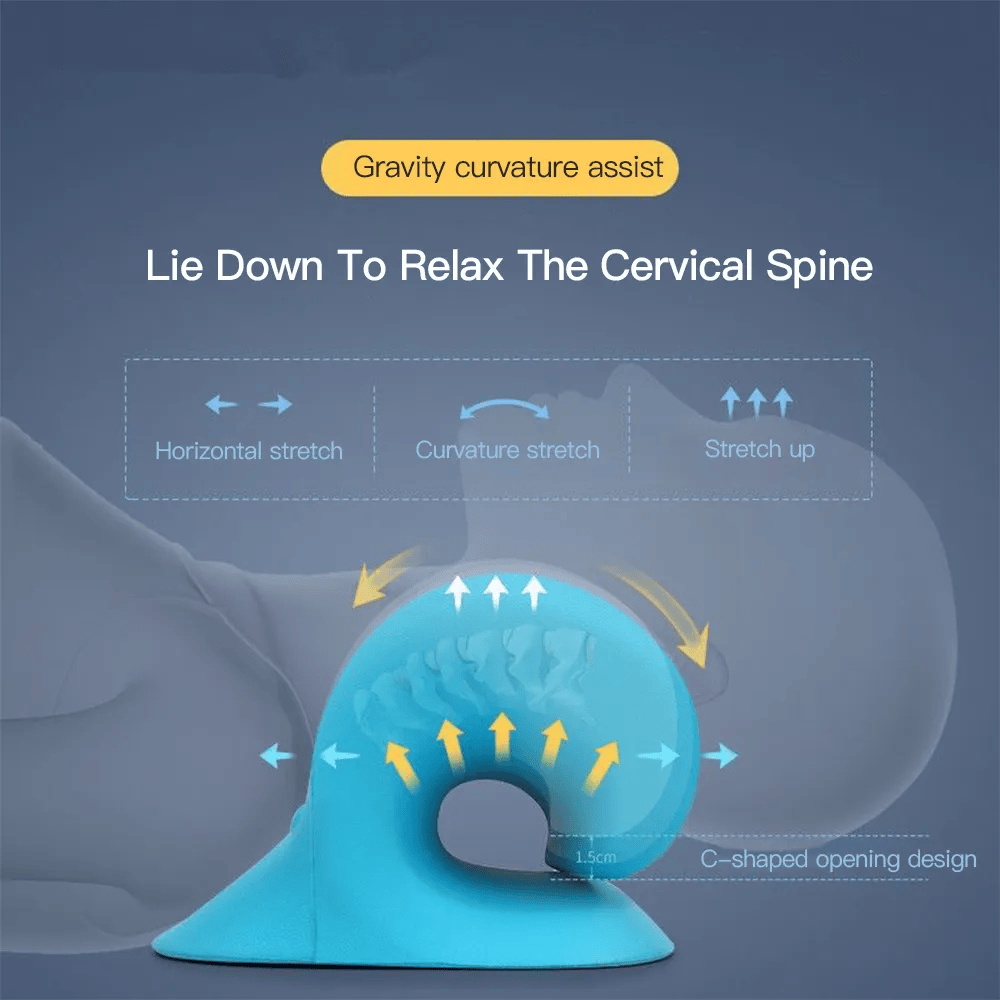 Cervical Traction Pillow (Neck Stretch|Posture Correction)