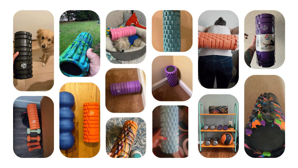 Medium Textured Foam Roller (Size 12"-13"-17")