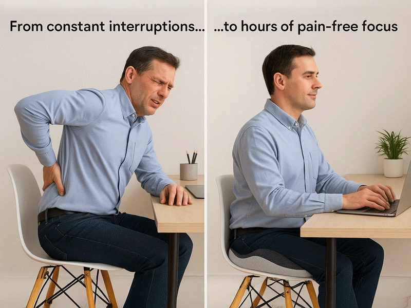 3D Ergonomic Orthopedic Seat Cushion