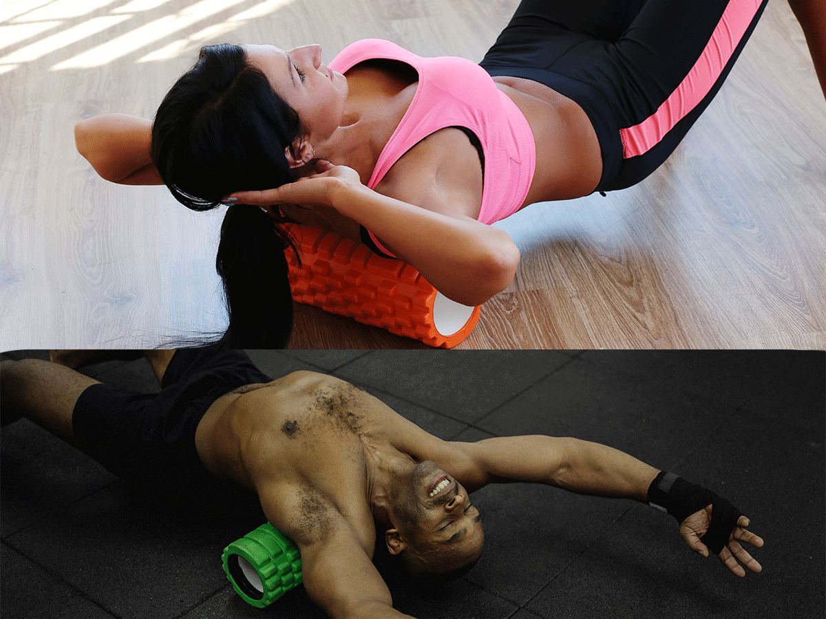 Medium Textured Foam Roller (Size 12"-13"-17")