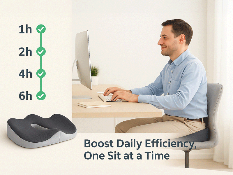 3D Ergonomic Orthopedic Seat Cushion
