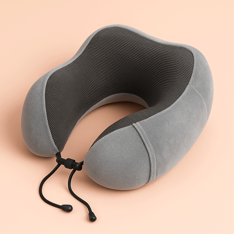 Comfort Travel Neck Pillow (Memory Foam | for Office & Flights)