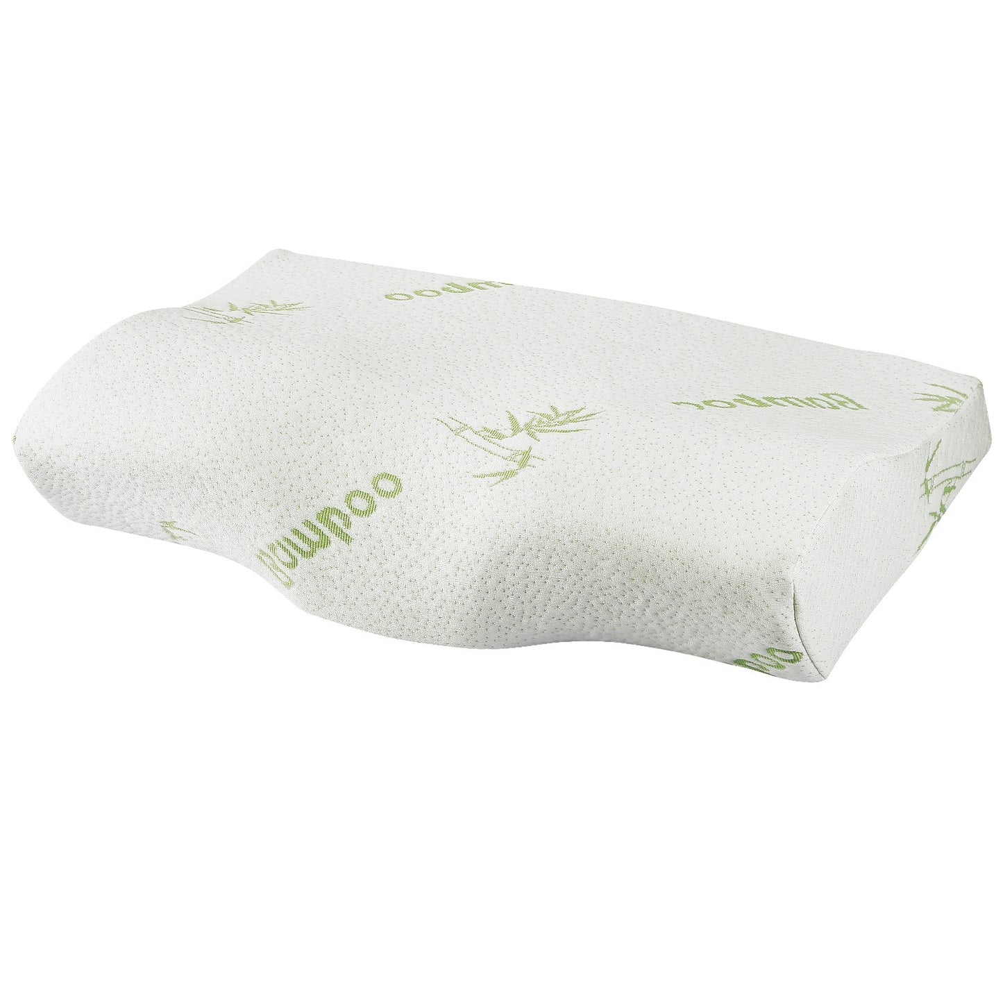 (US) Bamboo Memory Foam Contour Sleep Pillow (Neck Support)