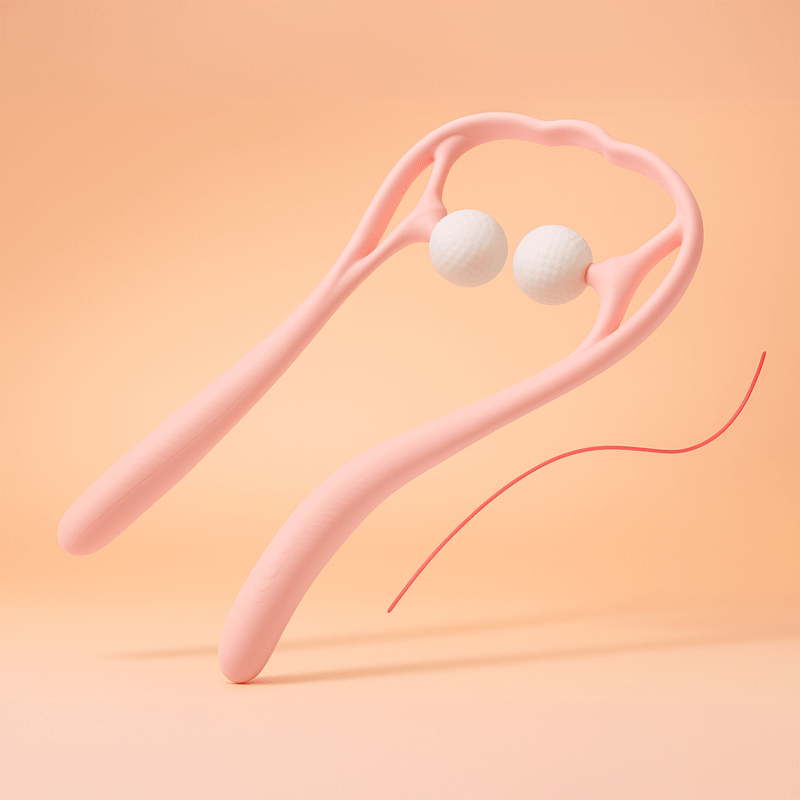 (US) Dual Ball Massage Roller (Neck/Arm/Leg)