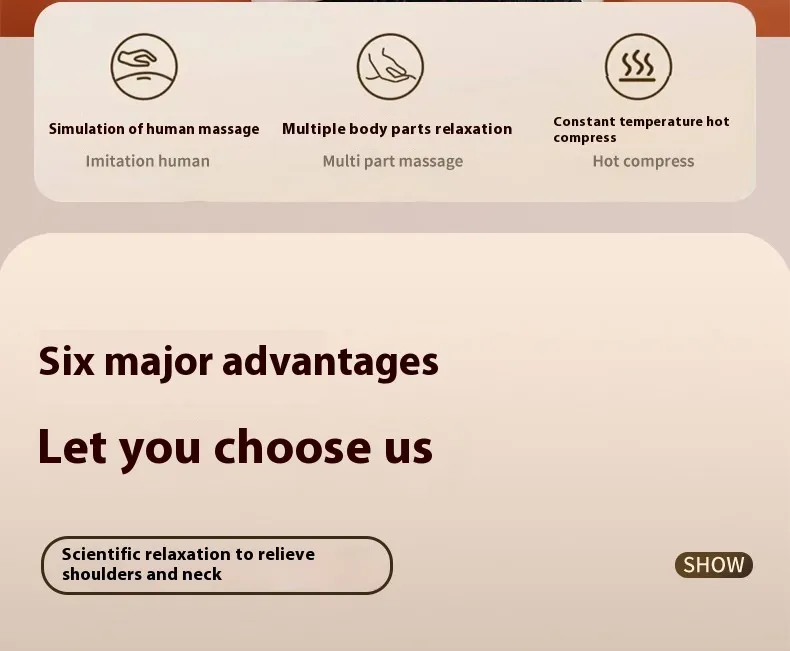 Multi-Area Heated Kneading Massage (Neck-Shoulder)