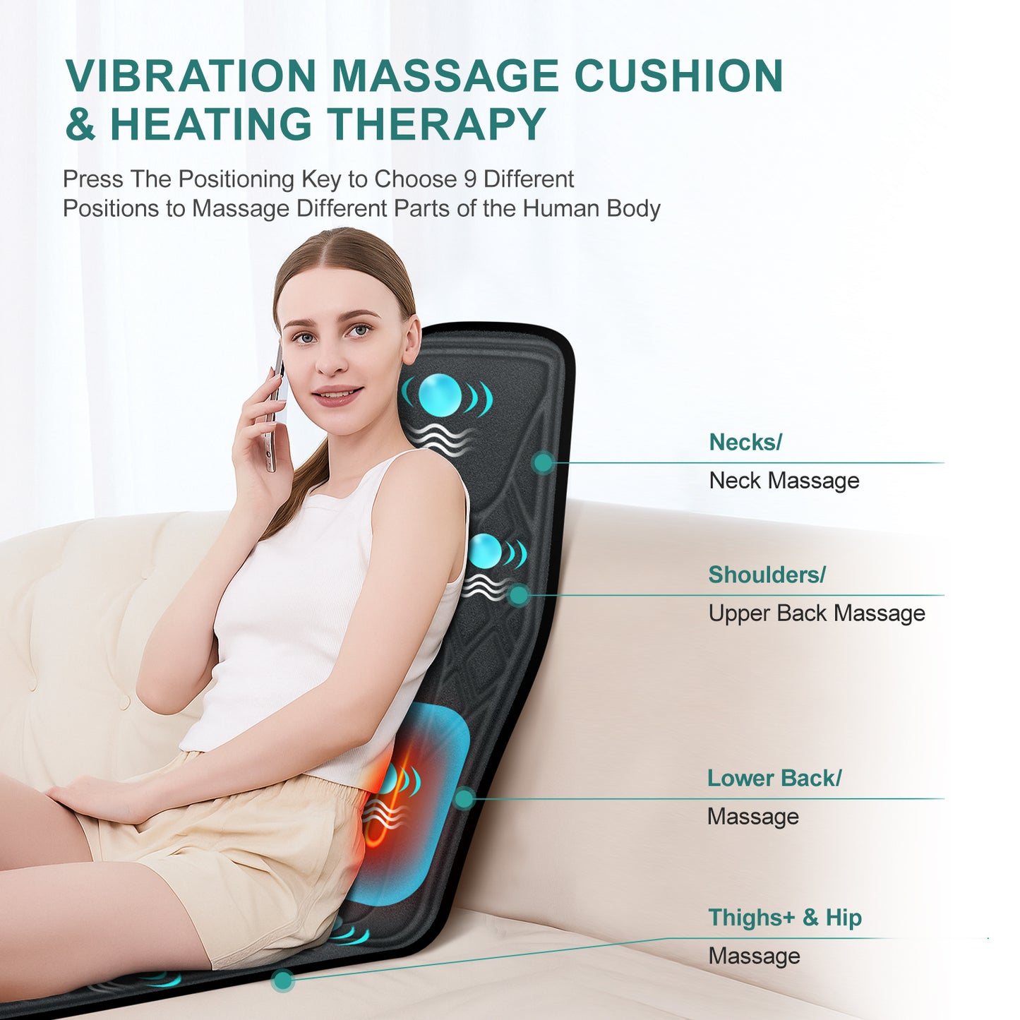 (US) 2025 Newest Upgraded Full Body Massage Cushion