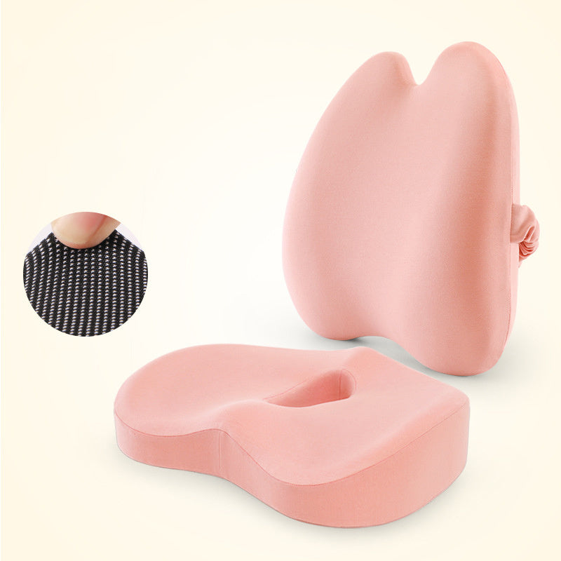 (US) Ergonomic Sitting Duo (Lumbar Pillow & Seat Cushion)