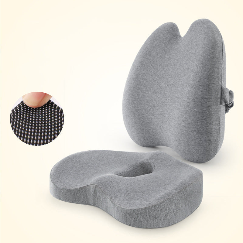 (US) Ergonomic Sitting Duo (Lumbar Pillow & Seat Cushion)