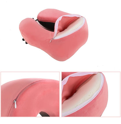 Comfort Travel Neck Pillow (Memory Foam | for Office & Flights)