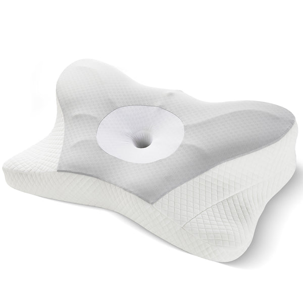 (US) Ergonomic Contour Pillow (Neck Support, Good Sleep, Memory Foam)