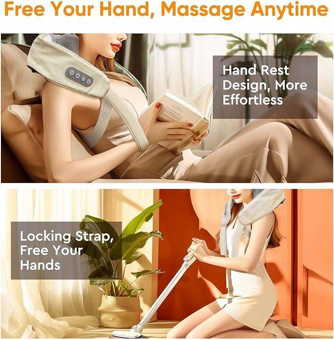 (US) Multi-Area Heated Kneading Massage (Neck-Shoulder)