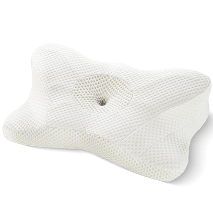 (US) Ergonomic Contour Pillow (Neck Support, Good Sleep, Memory Foam)