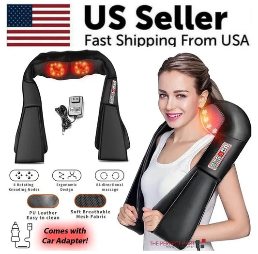 (US) Shiatsu Deep Tissue 3D Kneading Massager