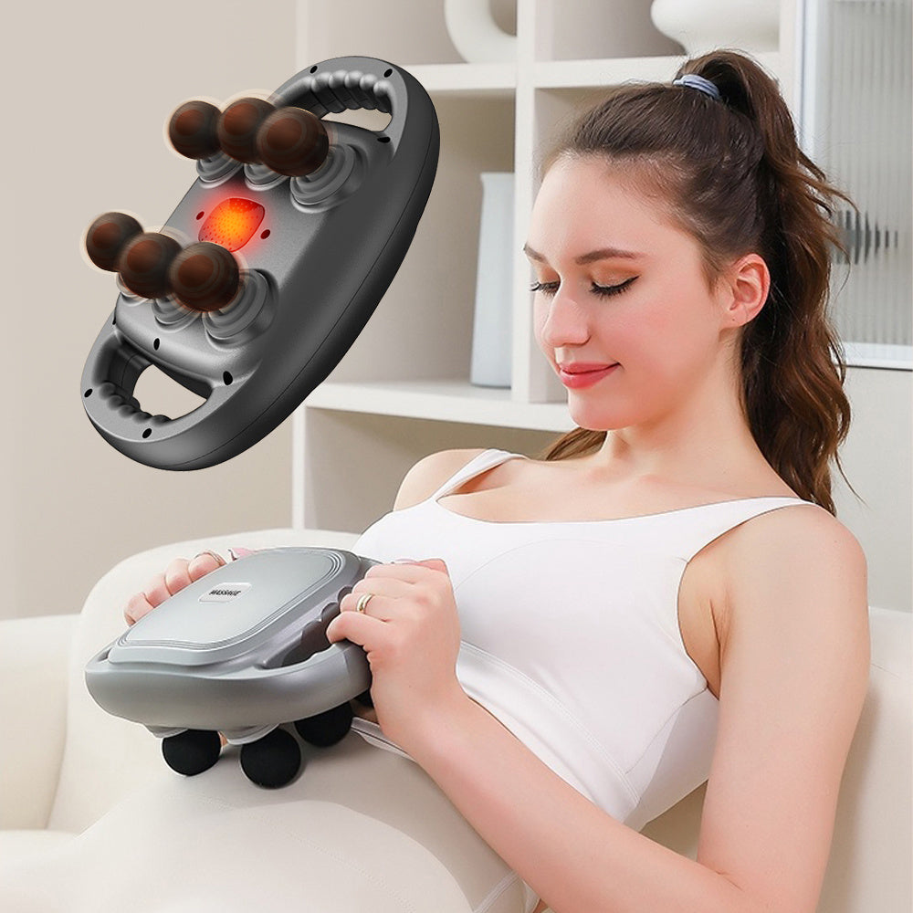 (US) Handheld Percussion Massage Gun (6 Heads- 2025 Upgraded Model)