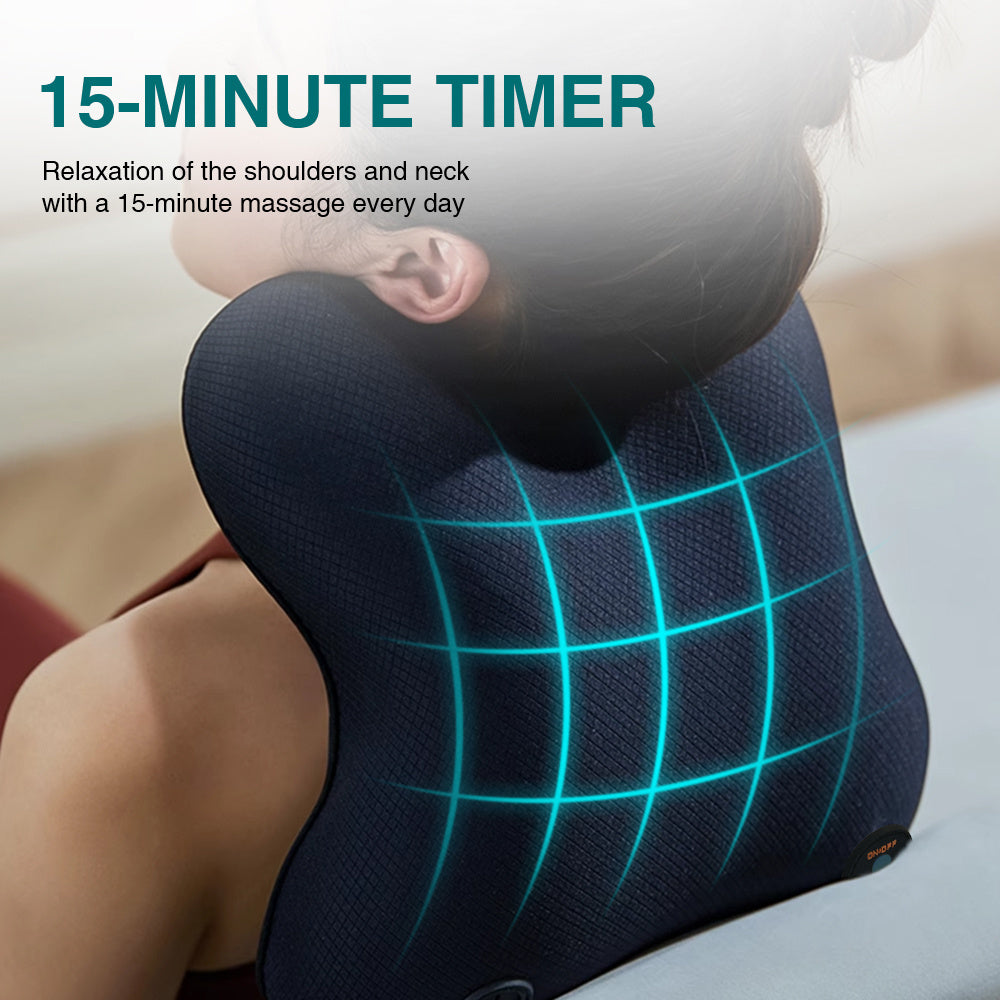 (US) Neck And Back Deep Acupressure Massager Full Body Massage Pillow