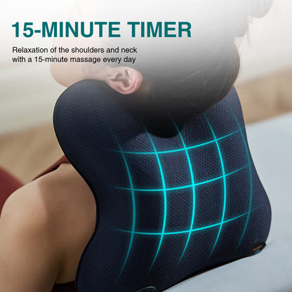 (US) Neck And Back Deep Acupressure Massager Full Body Massage Pillow