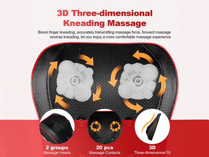 Ergonomic Thermal Massage Cushion (Neck-Shoulder-Back)