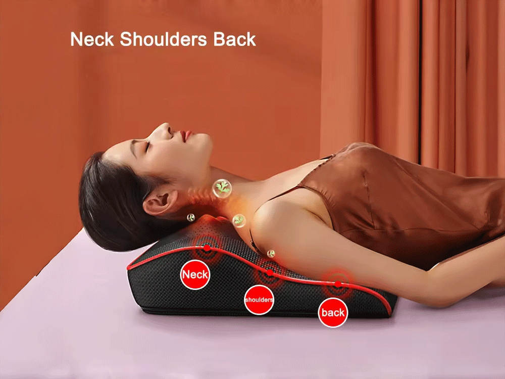 Ergonomic Thermal Massage Cushion (Neck-Shoulder-Back)