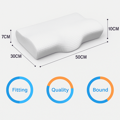 Ergonomic Contour Pillow (Orthopedic Cervical Support)