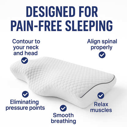 Ergonomic Contour Pillow (Orthopedic Cervical Support)