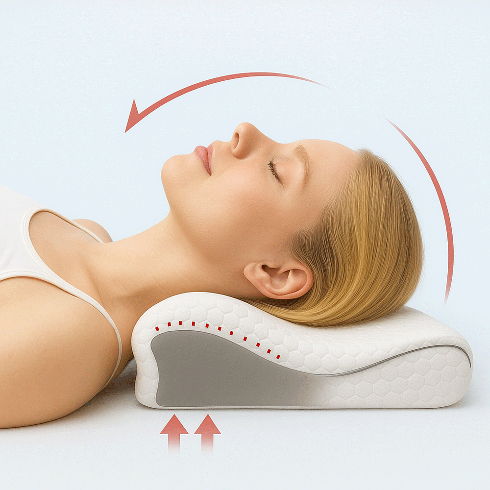 Ergonomic Contour Pillow (Orthopedic Cervical Support)