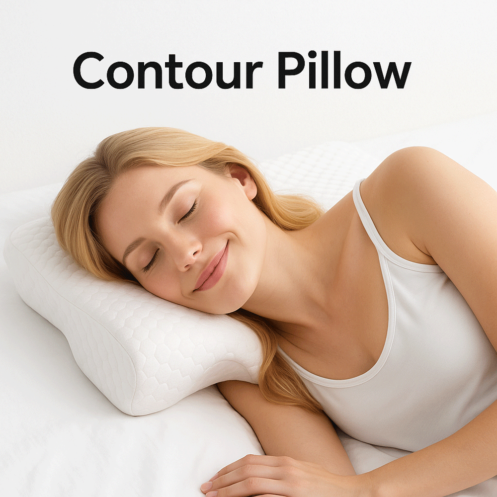Ergonomic Contour Pillow (Orthopedic Cervical Support)