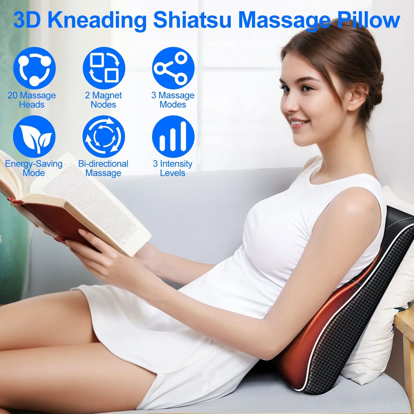 (US) Shiatsu Full Body Massage Cushion