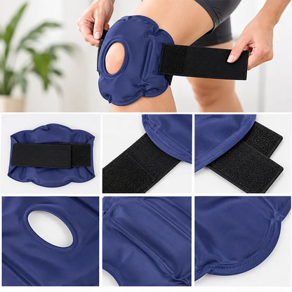 Hands-Free Gel Knee Pack (Hot & Cold • Reusable • Velcro Strap)