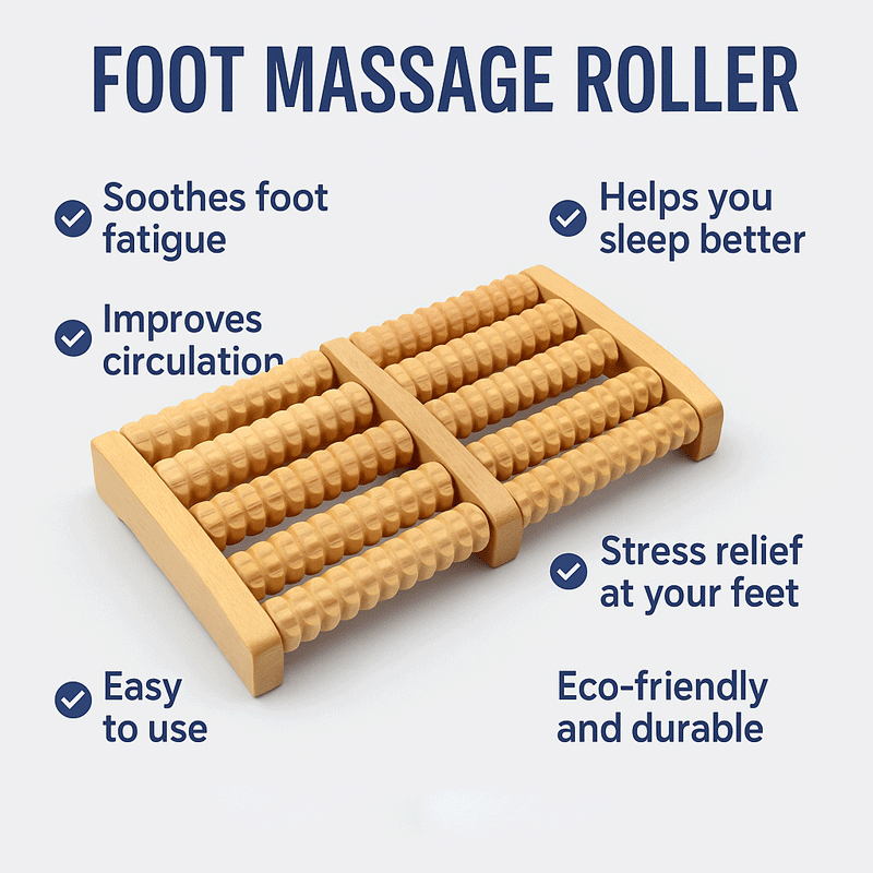 Wooden Foot Massage Roller