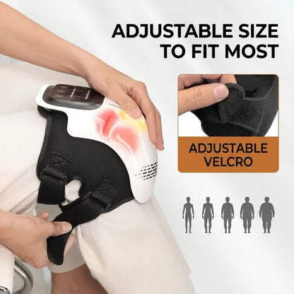 4-in-1 Knee Massager – Air Compression, Vibration, Red Light & Heat