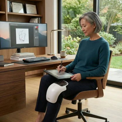 4-in-1 Knee Massager – Air Compression, Vibration, Red Light & Heat