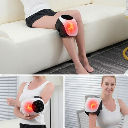 4-in-1 Knee Massager – Air Compression, Vibration, Red Light & Heat