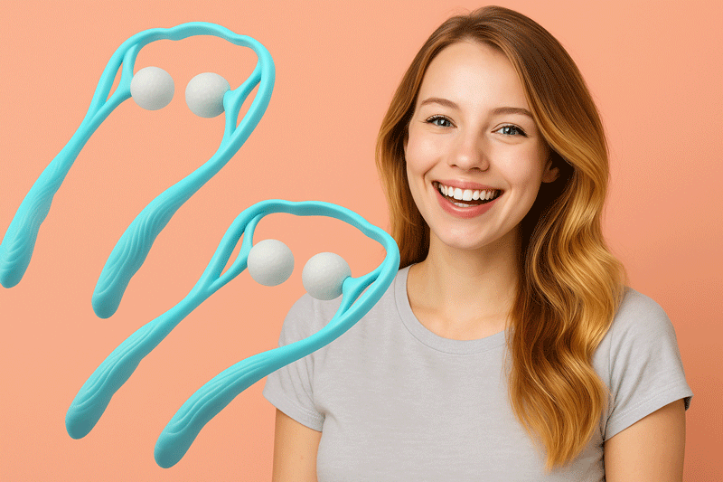 (US) Dual Ball Massage Roller (Neck/Arm/Leg)