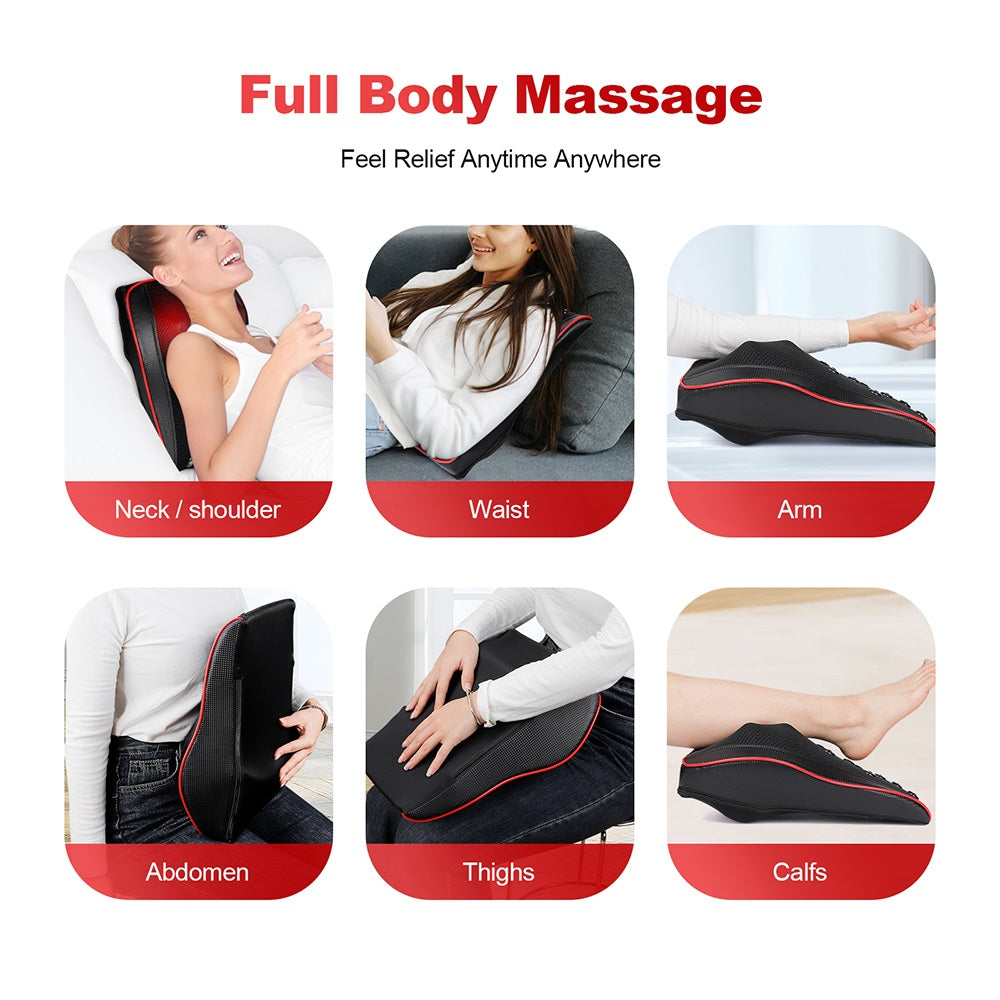 Ergonomic Thermal Massage Cushion (Neck-Shoulder-Back)